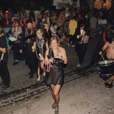 Unknown people in the parade.