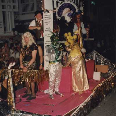 A float in the parade.