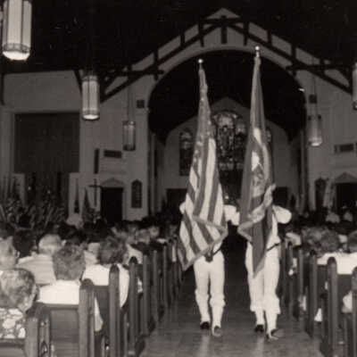 U.S. Navy Color Guard at St. Paul's Episcopal Church