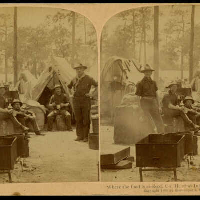 Where the Food is Cooked, Co. H., 22nd Infantry, Tampa, Florida