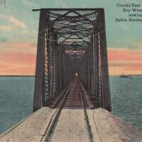 Florida East Coast Railway, Key West Extension, Looking Through Bahia Honda Bridge, Florida