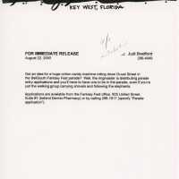          A release about the parade.
   