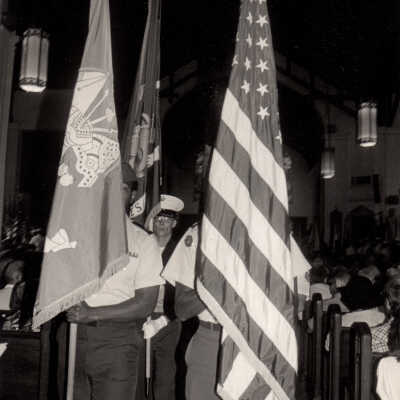 U.S. Navy Color Guard at St. Paul's Episcopal Church