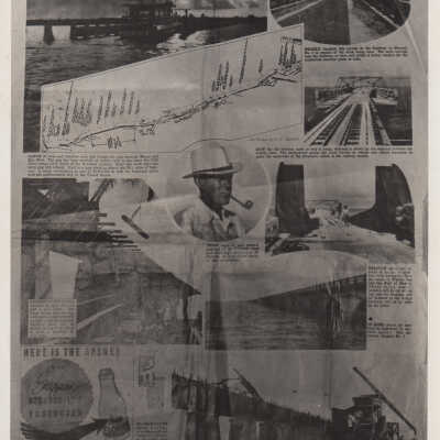 Photos from the construction of the Overseas Highway