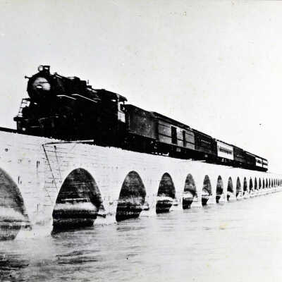 Florida East Coast Railway Train on Seven Mile Bridge