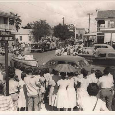 A parade near Duval and Division Streets