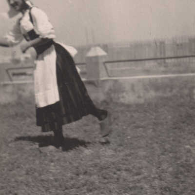 Unknown person in Dutch costume