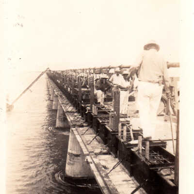 Old Seven Mile Bridge Construction