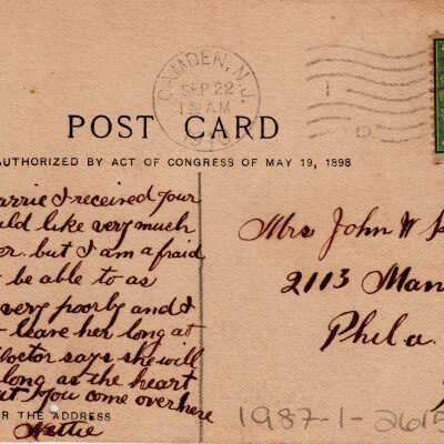 Federal Street, Looking East from 4th Street, Camden, N.J.: © Key West Art & Historical Society