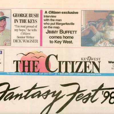 An article in the Key West Citizen that reads We're not afraid to show true colors.