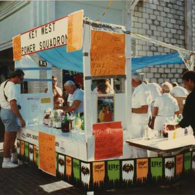 A booth that reads Key West power squadron.