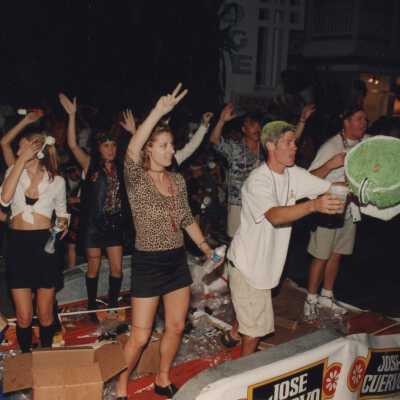 A float in the parade.
