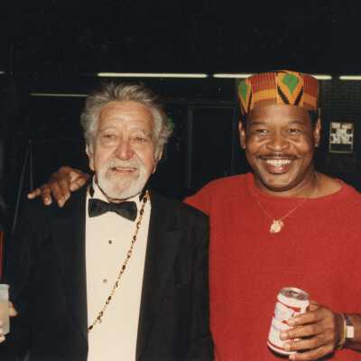 Capt. Tony at Goombay with an unknown man.