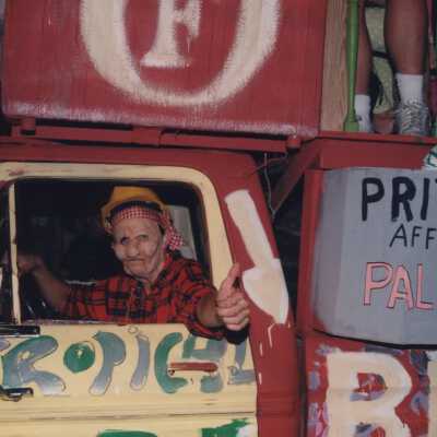A float in the parade.