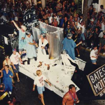 Float in the parade.