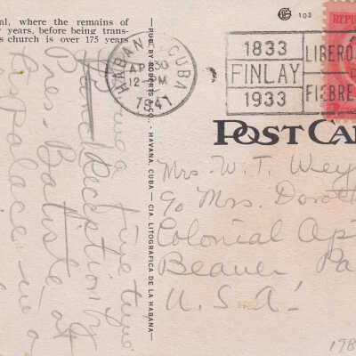 Columbus Cathedral, Havana, Cuba: © Key West Art & Historical Society