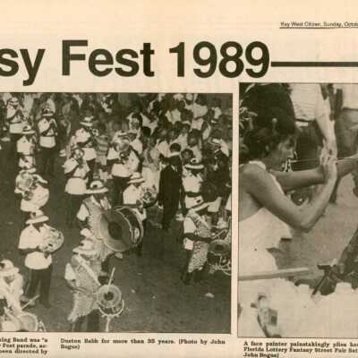 Multiple pictures and an article in the Key West Citizen about Fantasy Fest