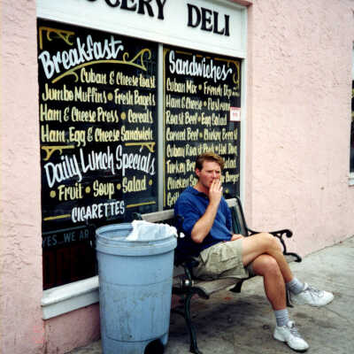 Bench at Jeanna's Courthouse Grocery & Deli