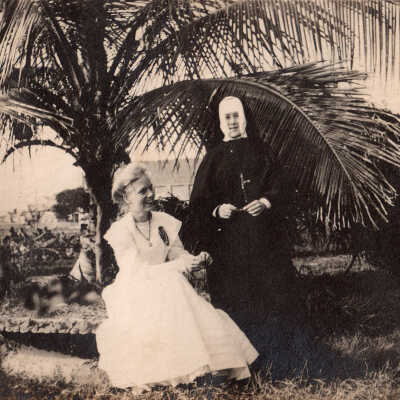 Woman and nun
