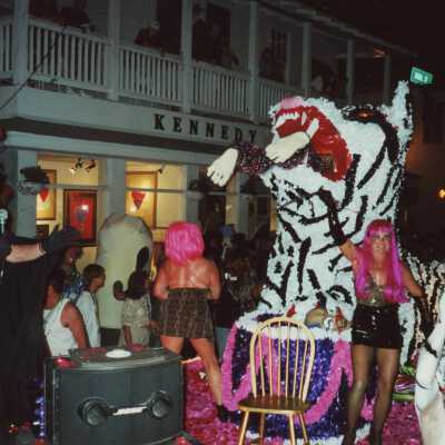 A float in the parade.