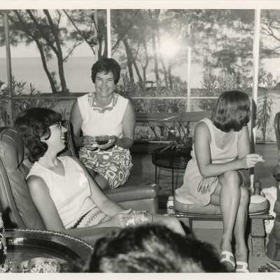 Unknown woman at a luncheon