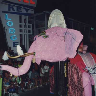 A float in the parade.