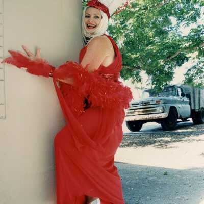 Unknown woman dressed up.