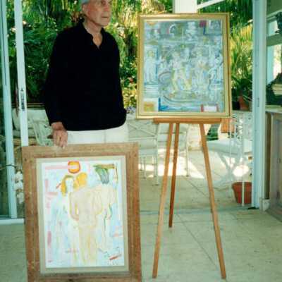 David Wolkowsky and Tennessee Williams paintings: Copyright: © Key West Art & Historical Society; Origformat: Print-Photographic