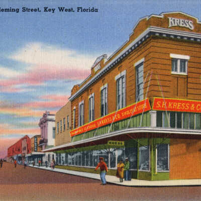 Duval from Fleming Street, Key West, Florida
