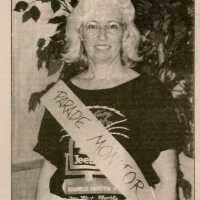 A picture and caption of parade monitor Judi Bradford in the Key West Citizen.