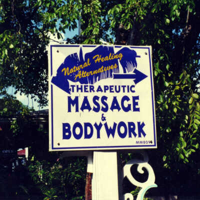 Natural Healing Alternatives Sign
