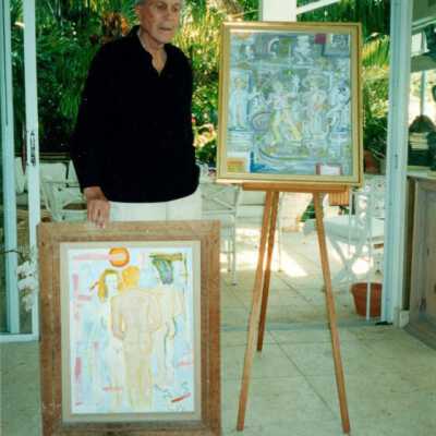 David Wolkowsky and Tennessee Williams paintings: Copyright: © Key West Art & Historical Society; Origformat: Print-Photographic