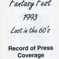 Fantasy Fest 1993 record of press coverage by Rolling rock/gold coast beverage distributors.