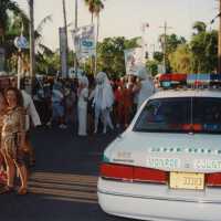 A huge group of unknown people waiting to start the march.