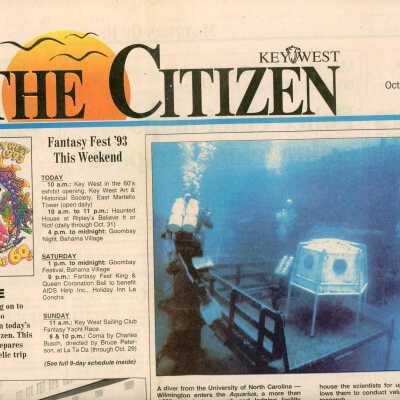 Multiple articles in the Key West Citizen about Fantasy Fest.