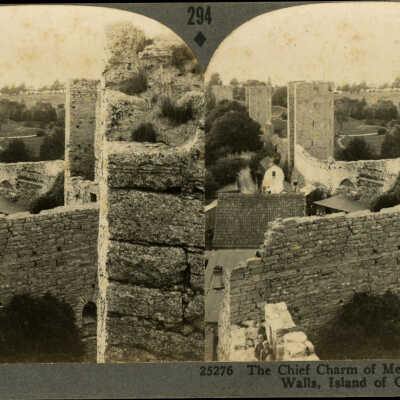 The Chief Charm of Medieval Visby, the City Walls, Island of Gotland, Sweden