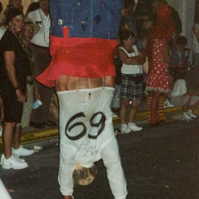 Unknown person dressed up.