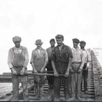 Workers on the Seven Mile Bridge