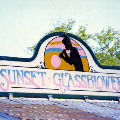 Sunset Glassblower Sign