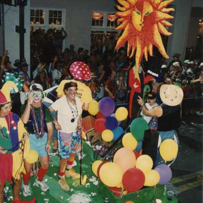 A float in the parade.