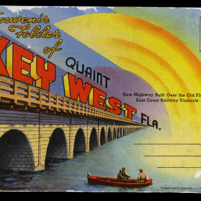 Souvenir Folder of Quaint Key West Florida