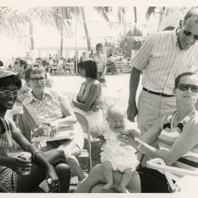 A group of people at a gathering