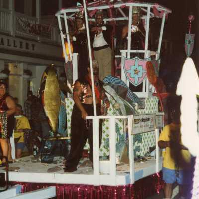 A float in the parade.