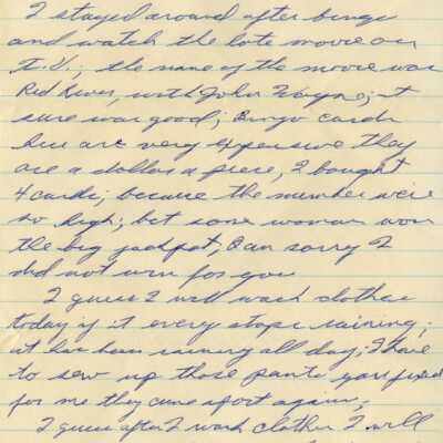 Letter from Naval Air Station Key West during Cuban Missile Crisis: Copyright: © Key West Art & Historical Society