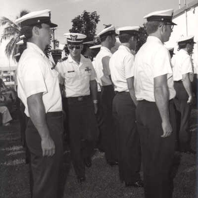 US Coast Guard change of command in 1977