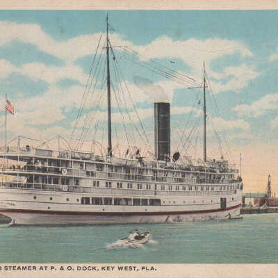 GOVERNOR COBB Steamer at P&O Dock, Key West, Fla.