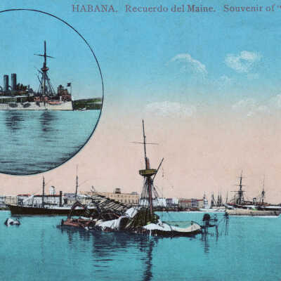 Wreckage of the USS MAINE