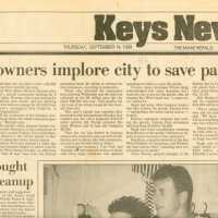          An article in the Miami Herald that reads Business owners implore city to s
   