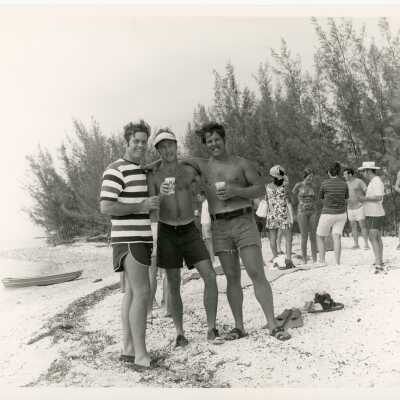 Men at Fort Zachary Taylor Beach
