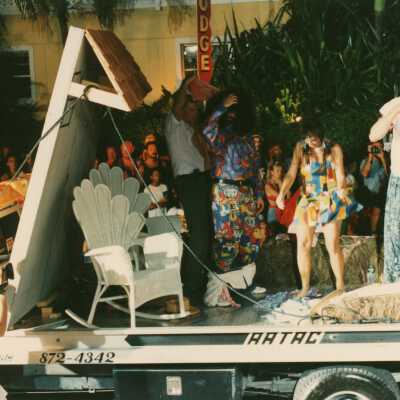 A float in the parade.